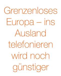 Grenzenloses Europa